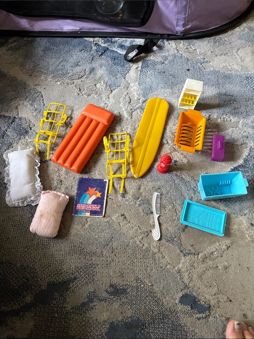 Vintage Assorted Doll Pool Accessories , Barbie Accessories